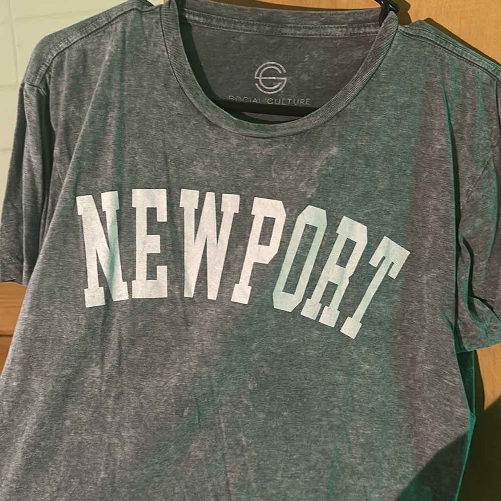 Newport grey cropped shirt